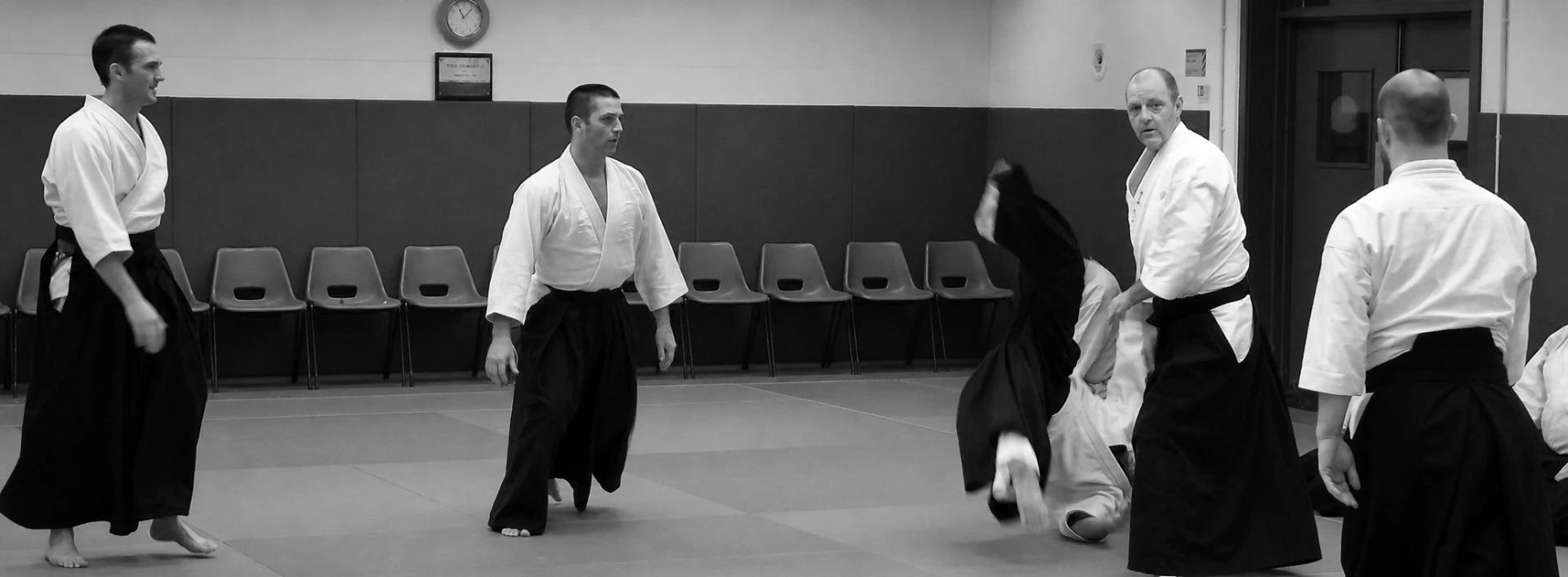Students training together on the mat at Zenreikan Aikido Southport